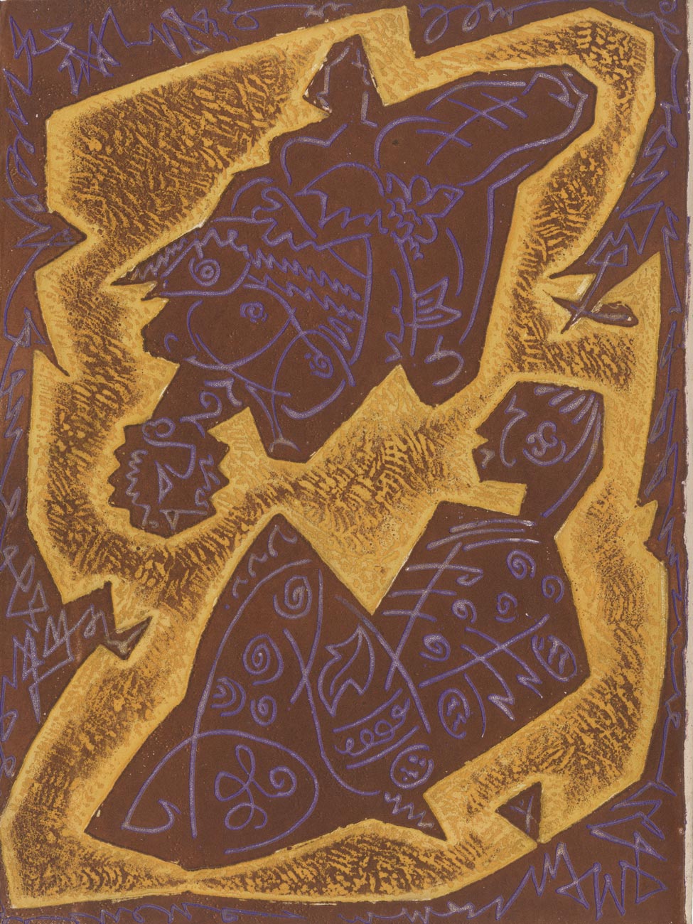 André Masson, Eau-forte, -Les Hain-Teny-, 1956