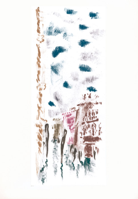 André Masson, Lithographie, -Le Grand Canal, (Voyage à Venise)-, 1952