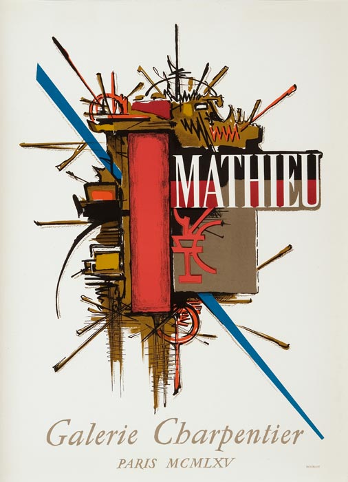 Georges Mathieu, Affiche, 1965