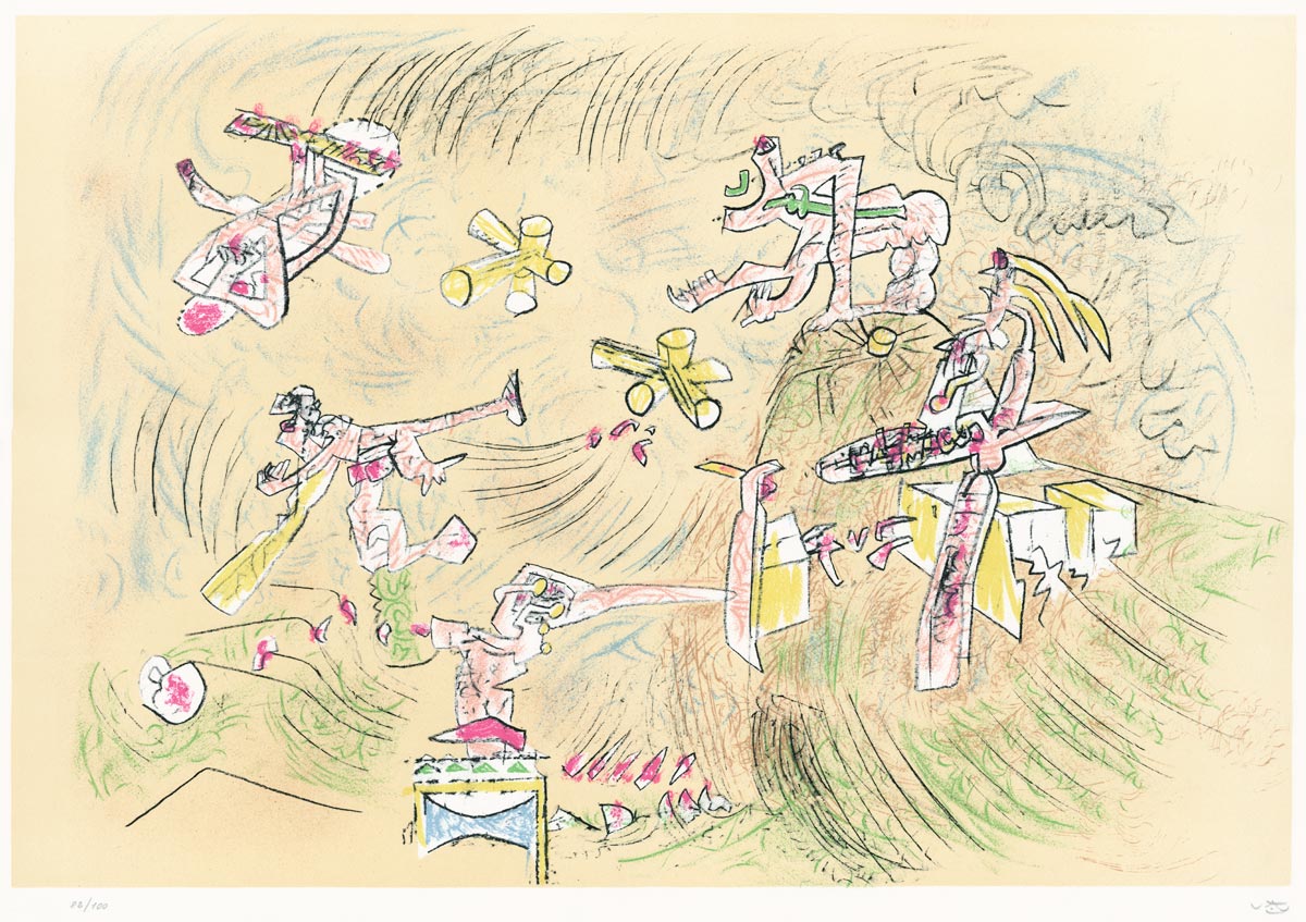 Roberto Sebastian Matta, Lithographie, -Sans titre-