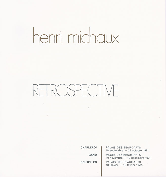 Henri-Michaux-Catalogue-choisir-Henri-Michaux.-Retrospectieve-Paleis-voor-Schone-Kunsten,-Brussels...-1971