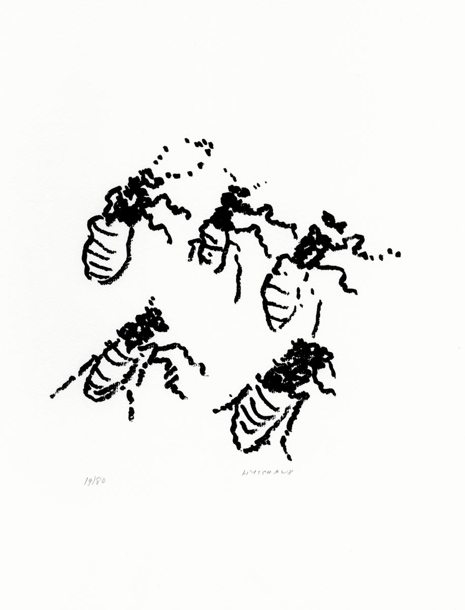 Henri Michaux, Lithographie, -Par la voie des rythmes-, 1974