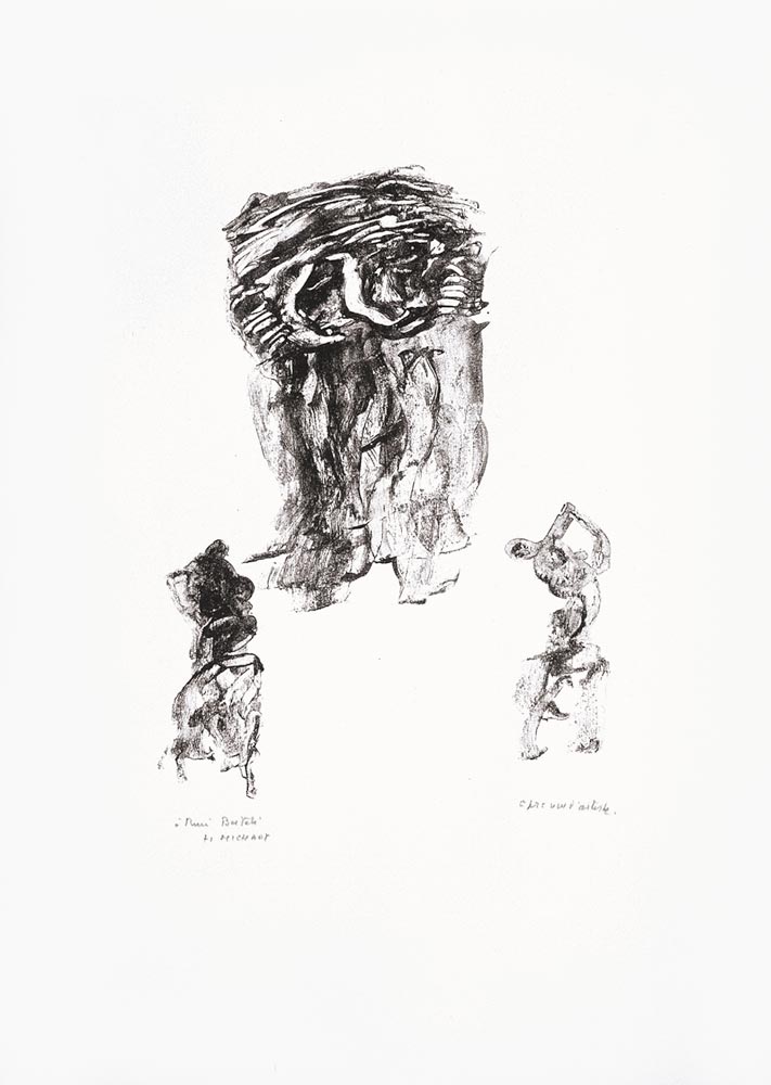 Henri Michaux, Lithographie, -Sans titre-, 1967