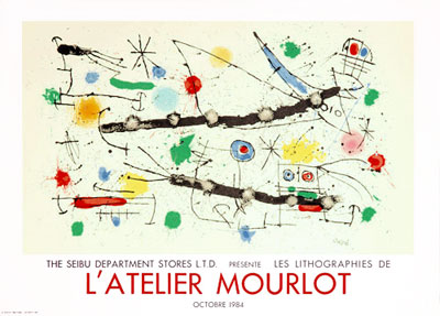 Joan-Miró-Affiche-Lithographie-L-Atelier-Mourlot-The-Seibu-Stores-1984