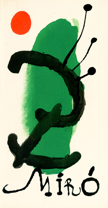 Joan-Miró-Catalogue-choisir-Bois gravés pour un poème de Paul Eluard-Berggruen, Paris-1958