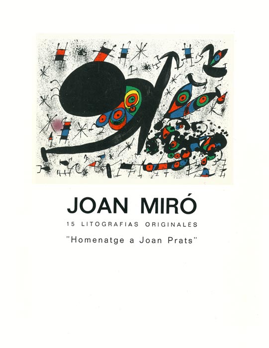 Joan-Miró-Catalogue-Offset-Homenatge a Joan Prats-Ediciones Poligrafa, Barcelona-1971