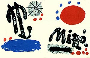 Joan-Miró-Catalogue-Lithographie-Mirò,-recent-paintings-Pierre-Matisse-Gallery, -New-York,-Nov9-through-Nov-27-1954-1953