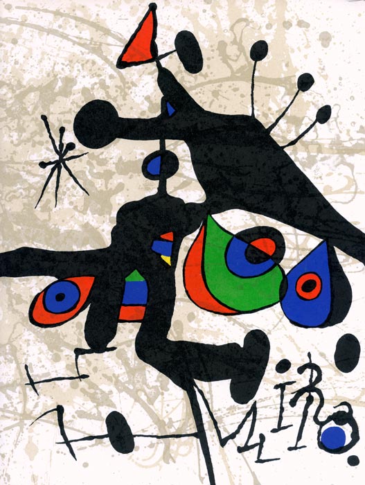 Joan-Miró-Catalogue-Lithographie-Miro-sobre-papel-Pierre-Matisse-gallery,-New-York-1972