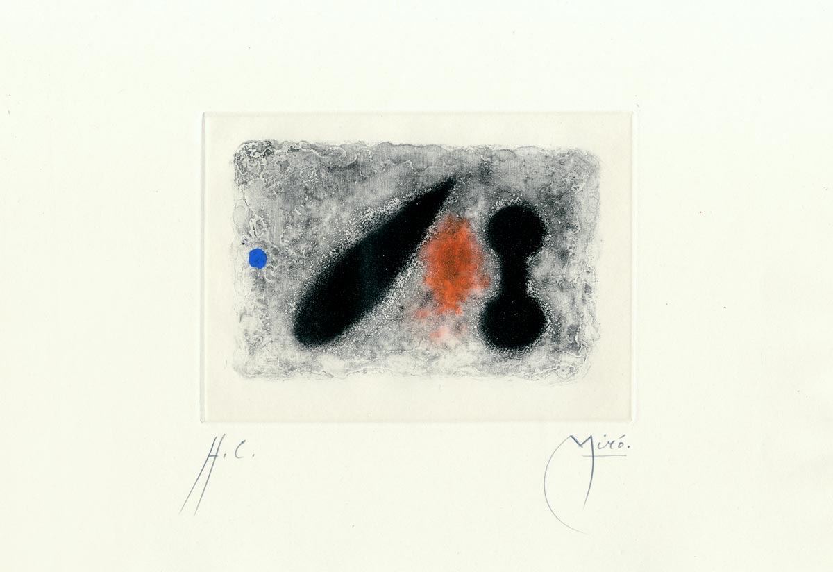 Joan Miró, Eau-forte, -Fusées / Nous avons-, 1959