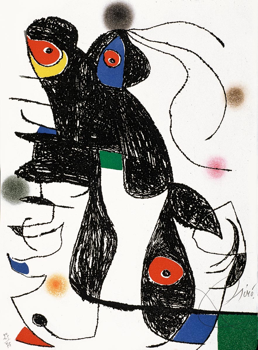 Joan Miró, Eau-forte, -Paroles Peintes-, 1975