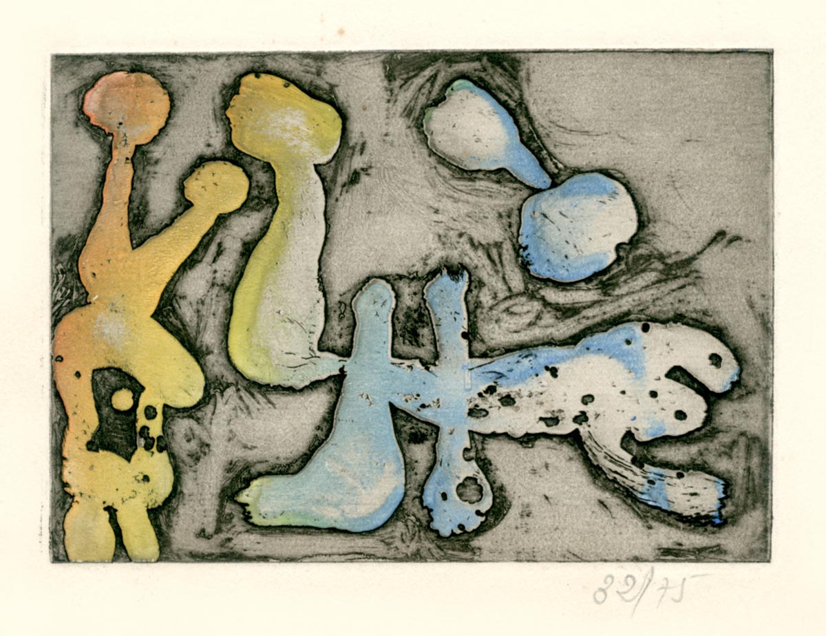 Joan Miró, Eau-forte, -Voeux-, 1950