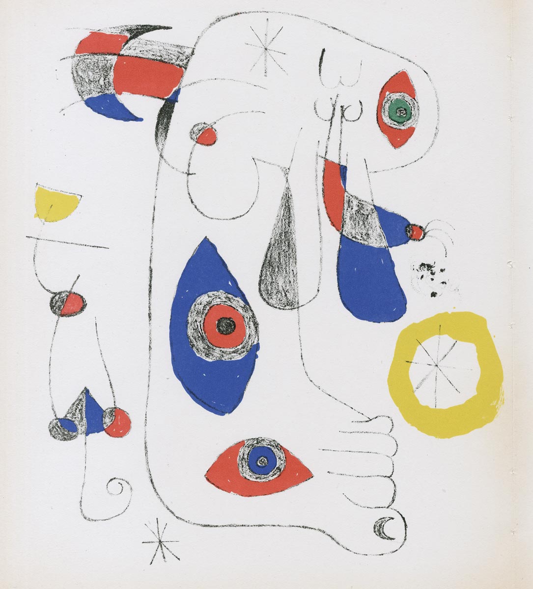 Joan Miró, Lithographie, -Exposition Internationale du Surréalisme-, 1947