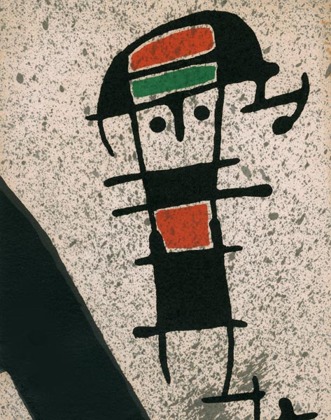 Joan Miró, Lithographie, -Invitation-, 1971