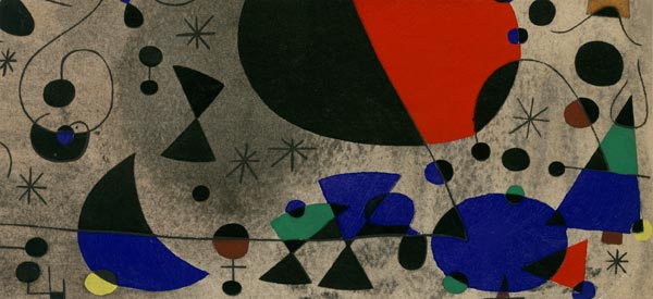 Joan Miró, Lithographie, -Constellations - Invitation-, 1959
