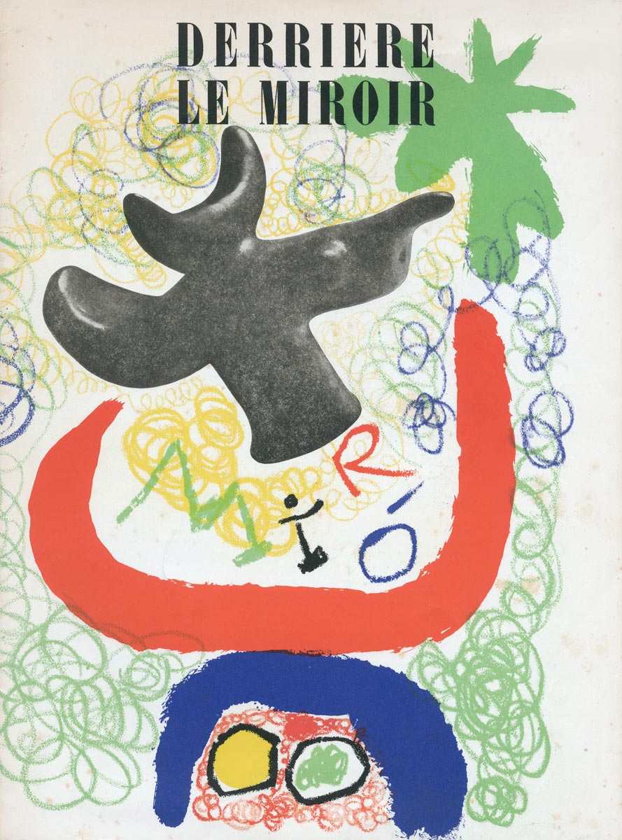 Joan-Miró-Estampe-Lithographie-Derrière-le-Miroir-Maeght,-Paris-1950