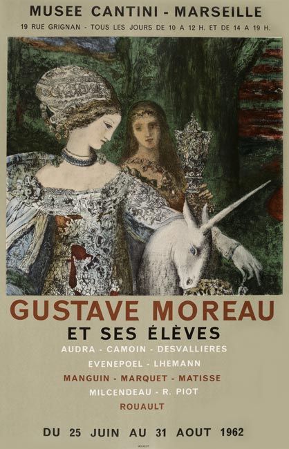 Gustave Moreau, Affiche, 1962
