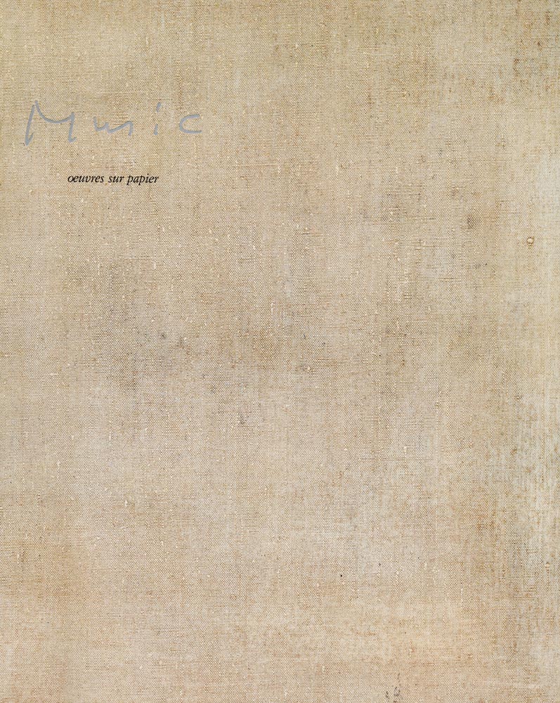 Zoran-Music-Catalogue-Offset-Music,-oeuvres-sur-papier-Galerie-Jan-Krugier,-Genève-1990
