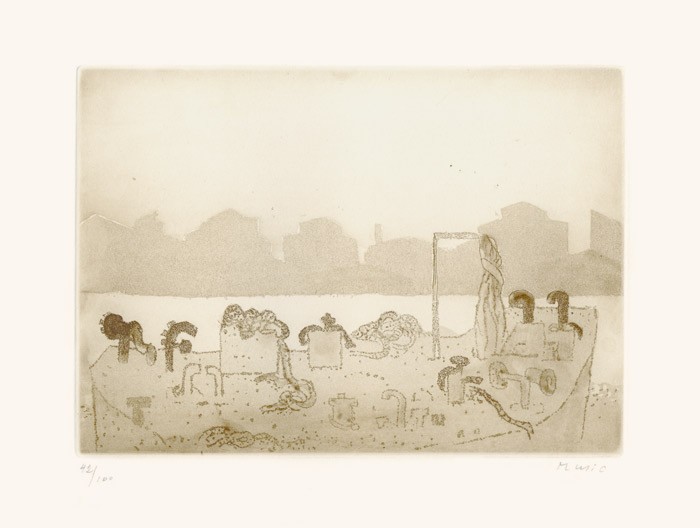 Zoran Music, Eau-forte, -Canale della Giudecca-, 1981