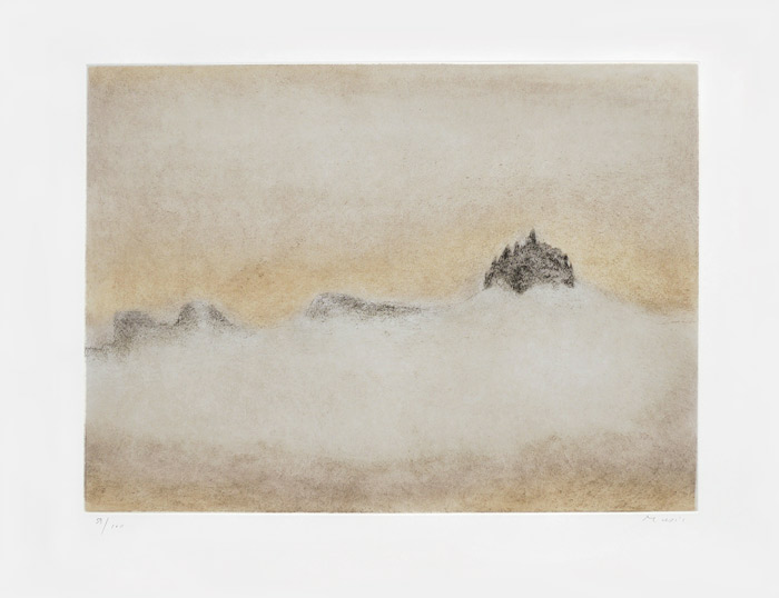 Zoran Music, Pointe-sèche, -Pic du midi (Dolomites)-, 1975