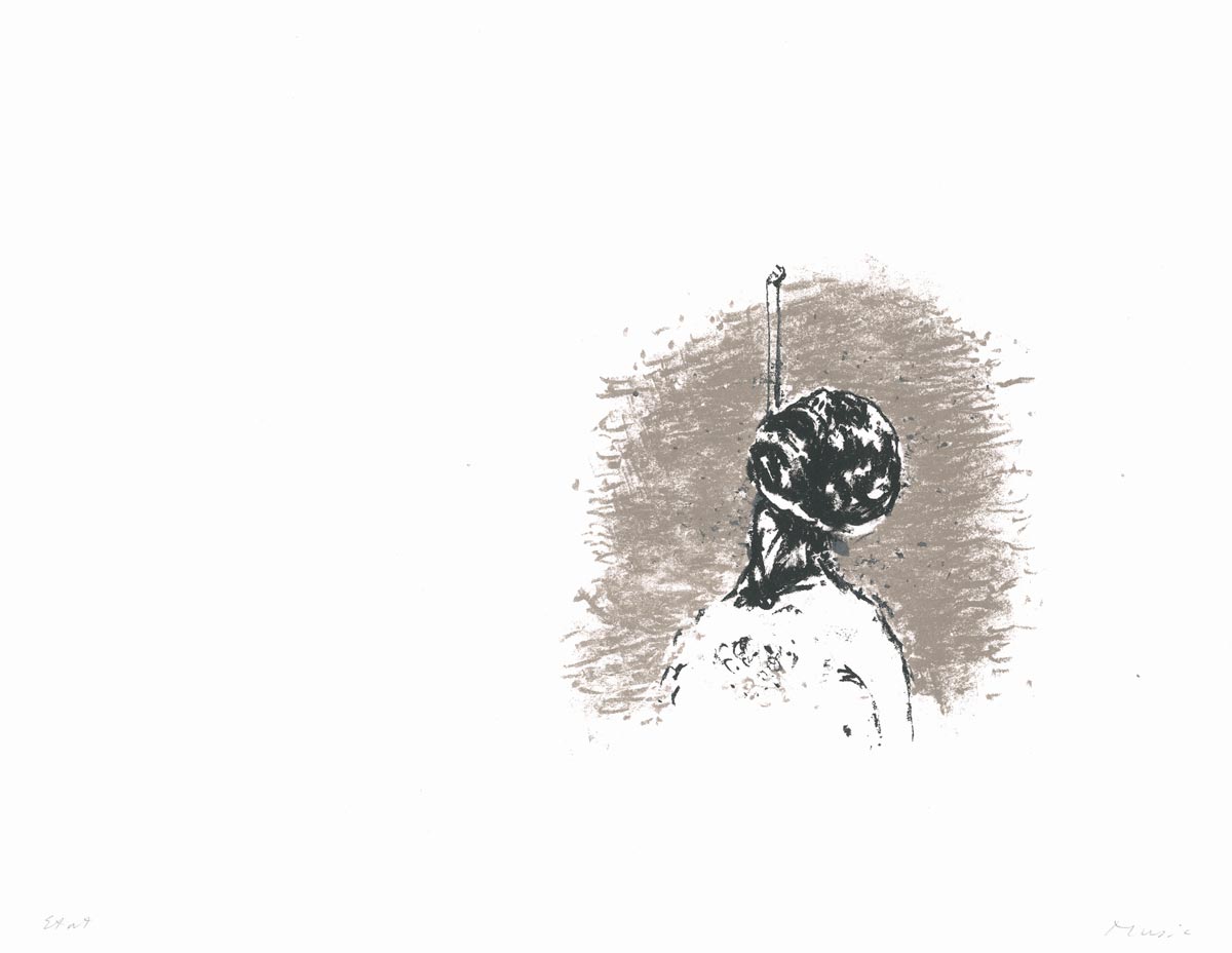 Zoran Music, Lithographie, -Nous ne sommes pas les derniers (Cadastre de cadavres)-, 1973