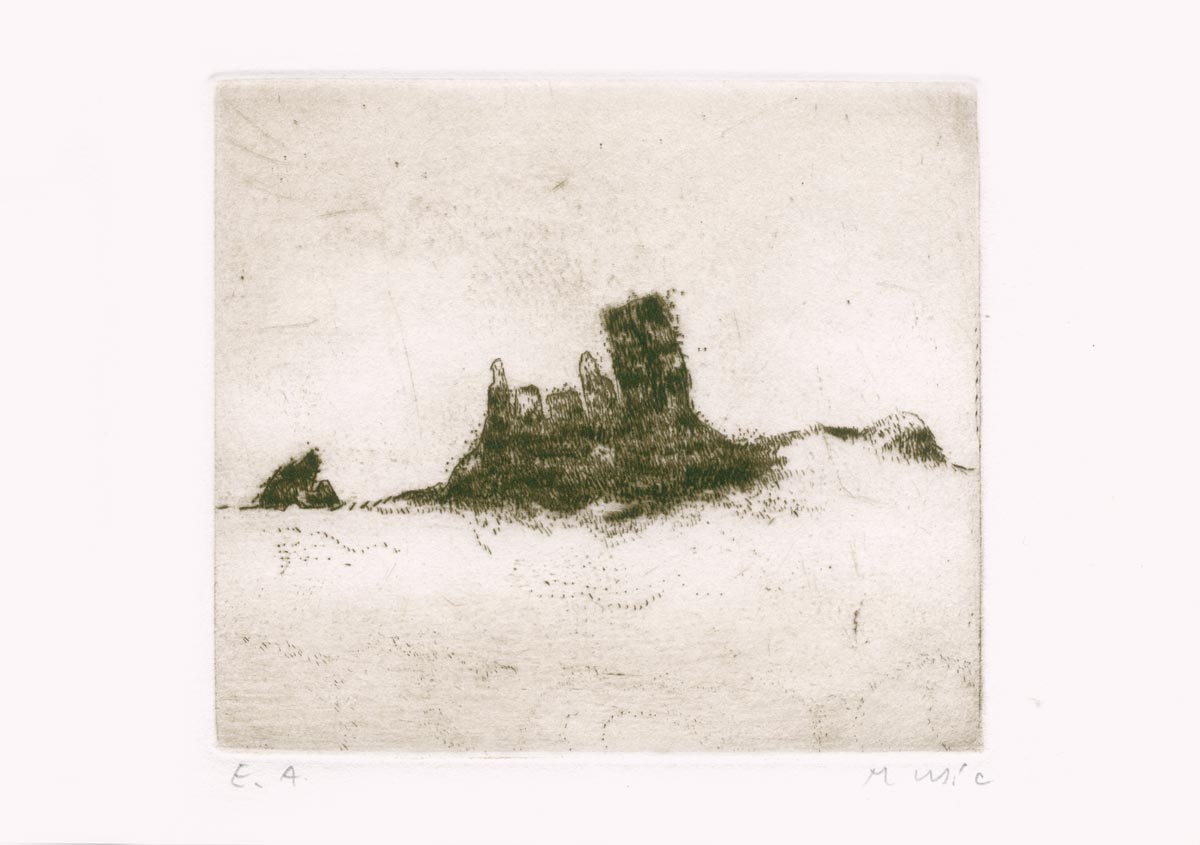 Zoran Music, Pointe-sèche, -Dolomites-, 1977
