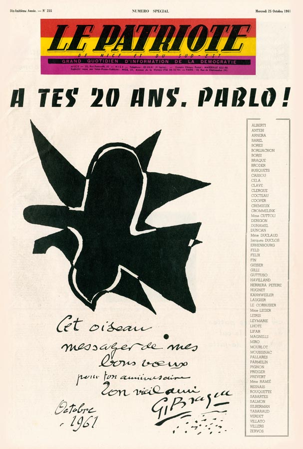 Pablo-Picasso-Autre-choisir-Le-Patriote-Le-Patriote,-Nice-1961