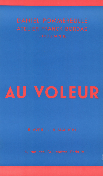Daniel Pommereulle, Affiche, 1981