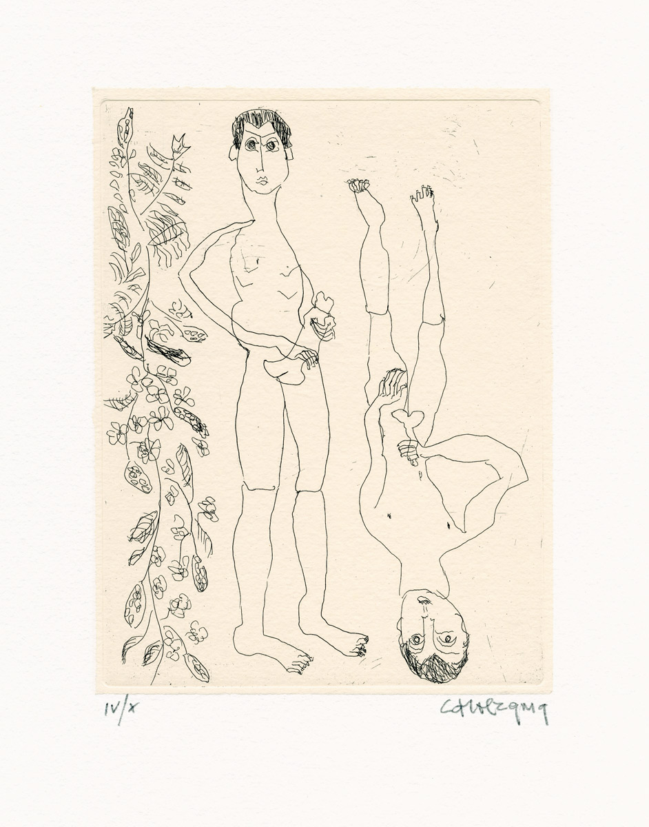 Carol Rama, Eau-forte, -Il rovescio di Achille-, 1998