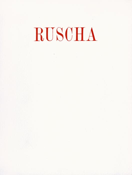 Edward Ruscha, Catalogue, 1970