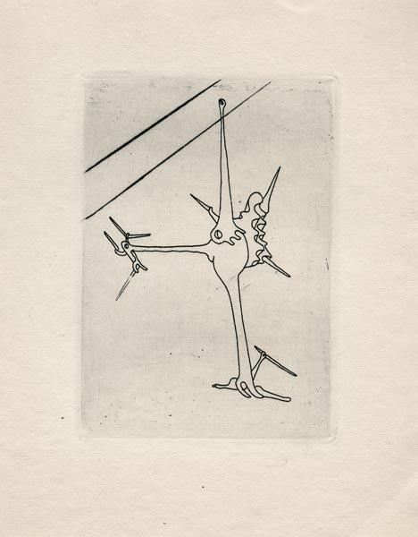 Yves Tanguy, Eau-forte, -L-Antitete-, 1949