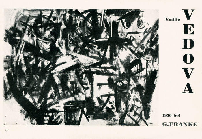 Emilio Vedova, Catalogue, 1956