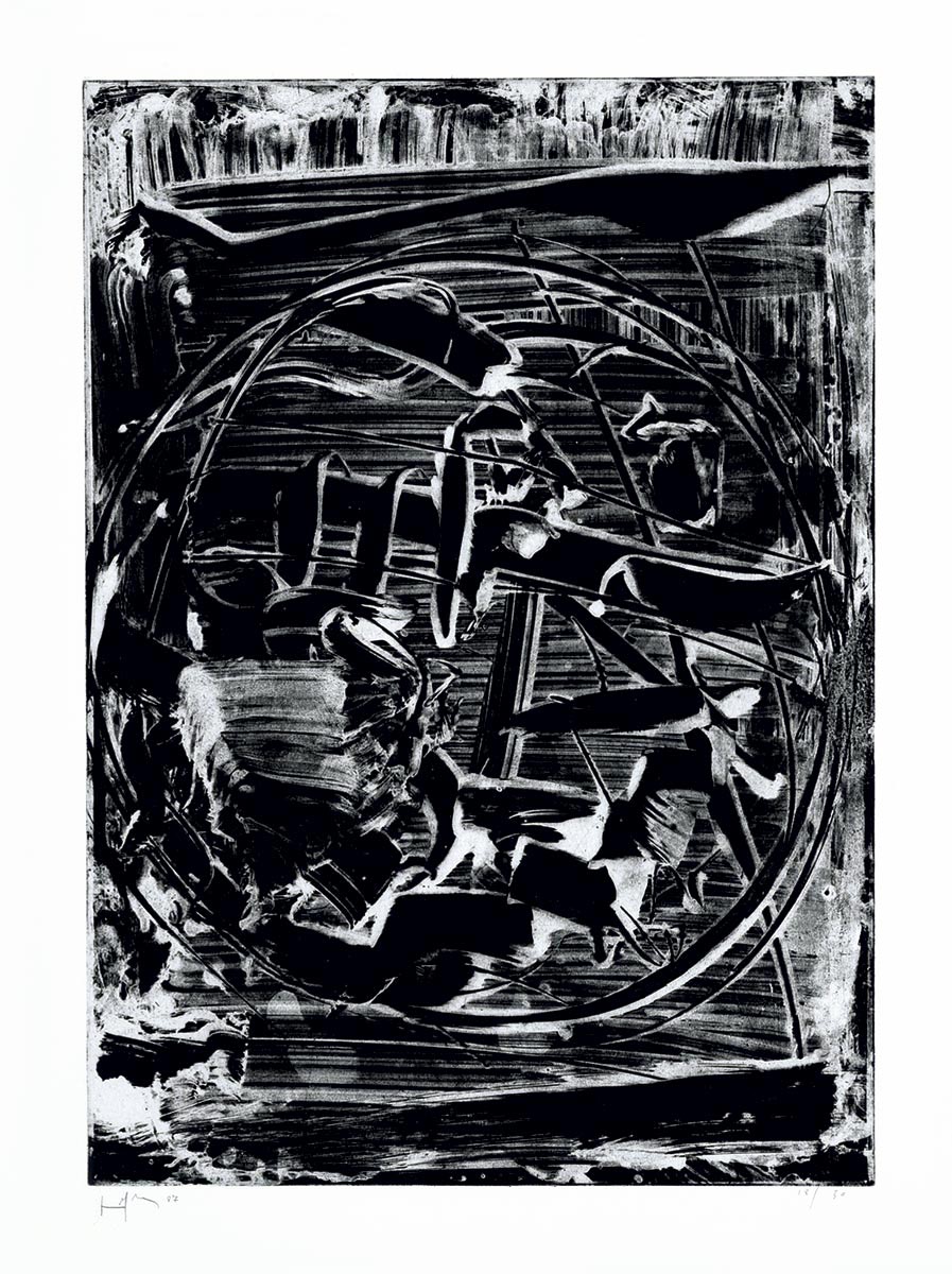 Emilio Vedova, Eau-forte, -Oltre-, 1987