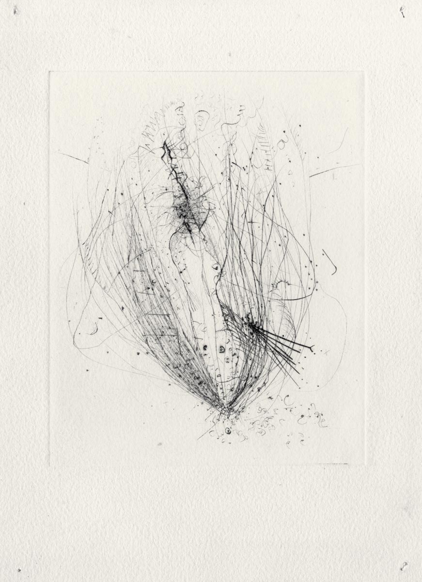  Wols, Eau-forte, -Akblute-, 1955